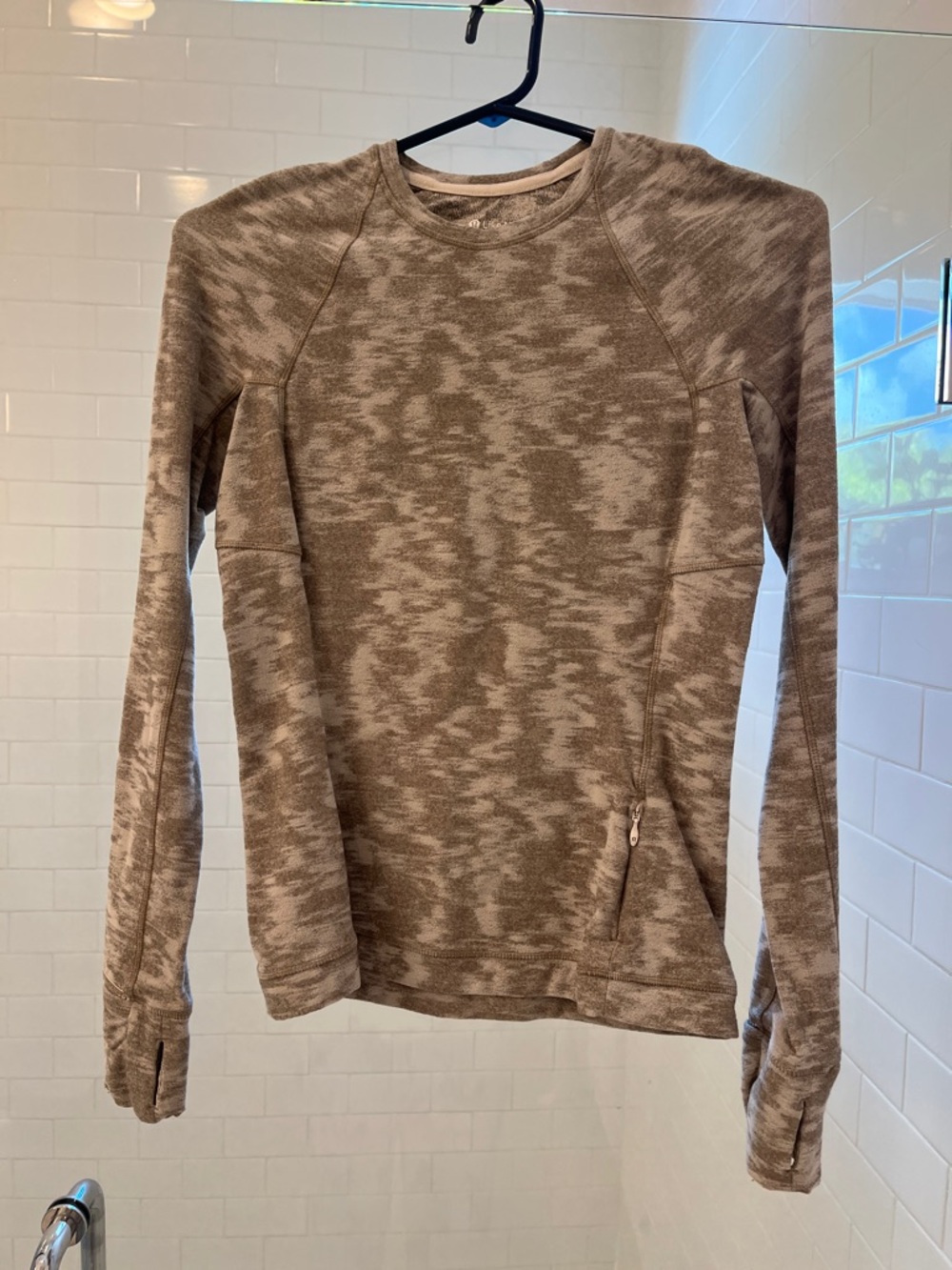 Lululemon Like New- Heathered Beige Active Pullover Sweatshirt